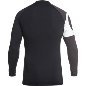 2019 Quiksilver Mens Active Long Sleeve Rash Vest Black EQYWR03155